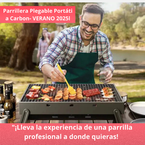 💥Parrilla Portátil de Carbón para Aventureros - GrillGo 💥