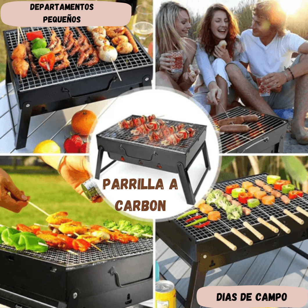 💥Parrilla Portátil de Carbón para Aventureros - GrillGo 💥