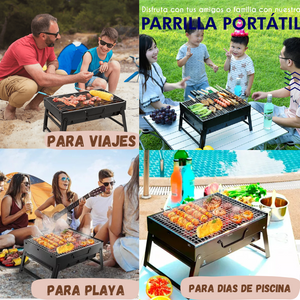 💥Parrilla Portátil de Carbón para Aventureros - GrillGo 💥